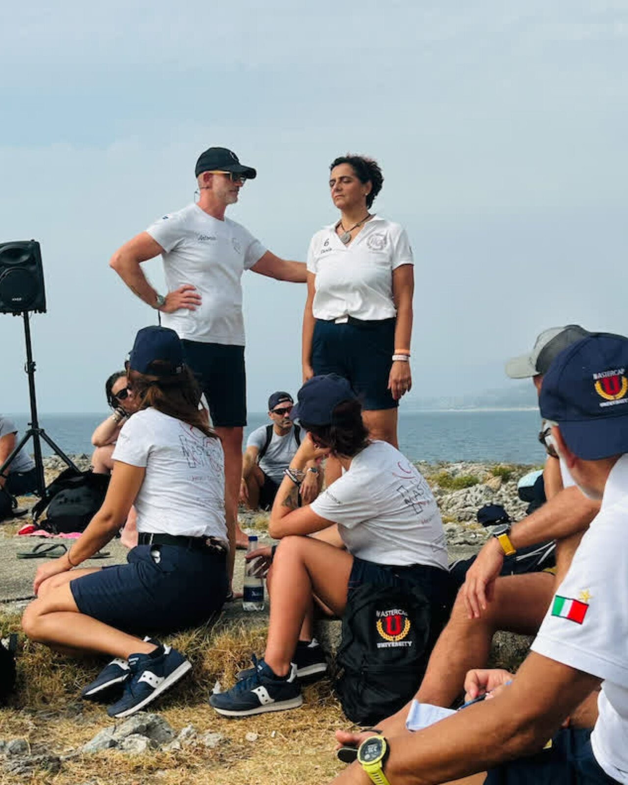 Trainer MasterCap durante esercizio formativo con partecipanti