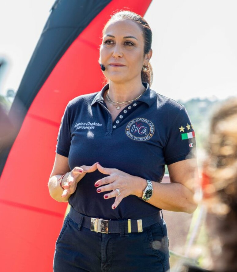 Romina Corbara Trainer MasterCap durante formazione Health Coach